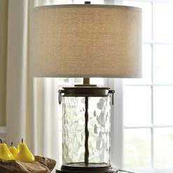 Ashley Furniture Tailynn - Clear/bronze Finish - Glass Table Lamp (1/cn)