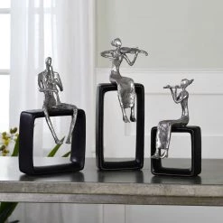 Uttermost Musical Ensemble Statues, S/3 Table Decor