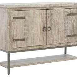 Ashley Furniture Laddford - Whitewash - Accent Cabinet - 2-shelves