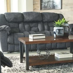 Ashley Furniture Reclining Furniture Capehorn - Granite - Reclining Sofa
