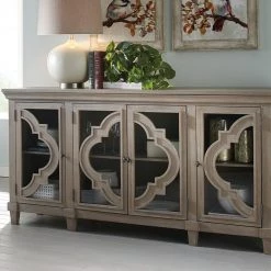 Ashley Furniture Fossil - Gray - Accent Cabinet Cabinets