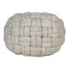 Moe's Home Collection Accessories Bronya Pouf Pebble Grey