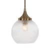 Uttermost Bolla 1 Light Pattern Glass Mini Pendant Accessories