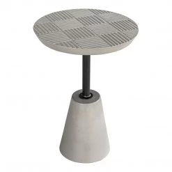 Moe's Home Collection Tables Foundation Outdoor Accent Table Grey
