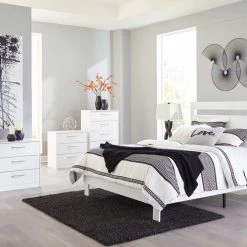 Signature Design By Ashley® Bedroom Sets Flannia - Dresser, Panel Platform Bed