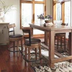 Ashley Furniture Stools Pinnadel - Light Ultimate Best In Class UPH Swivel Barstool (1/CN)