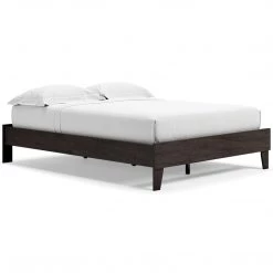 Ashley Furniture Piperton - Brown / Black - Queen Platform Bed Beds