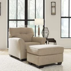 Benchcraft® Ardmead - Putty - 2 Pc. - Chair With Ottoman