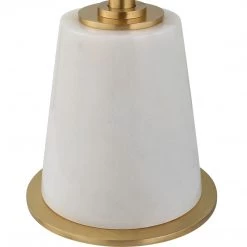 Uttermost Edifice White Marble Drink Table Tables