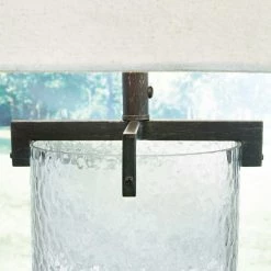 Ashley Furniture Fentonley - Clear/antique Black - Glass Table Lamp (1/cn)
