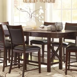 Ashley Furniture Tables Collenburg - Dark Brown - Rect Drm Counter Ext Table