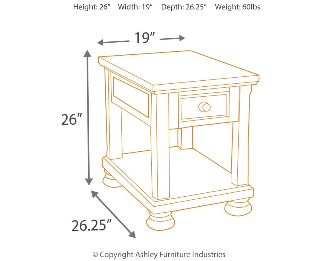 Ashley Furniture Tables Porter - Rustic Brown - Chair Side End Table 6 Ashley Furniture Tables Porter - Rustic Brown - Chair Side End Table