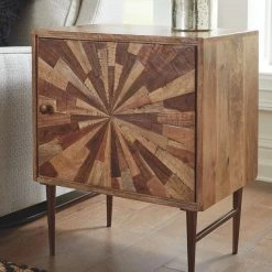 Ashley Furniture Cabinets Dorvale - Brown / Beige - Accent Cabinet