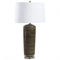 Uttermost Ebon Charcoal Table Lamp