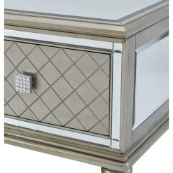 Ashley Furniture Tables Chevanna - Platinum - Rectangular Cocktail Table