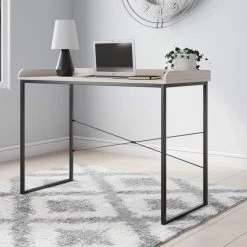 Signature Design By Ashley® Desks Bayflynn - White/black - Home Office Desk