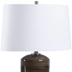 Uttermost Ebon Charcoal Table Lamp