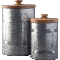 Ashley Furniture Divakar - Antique Gray - Jar Set (2/cn)
