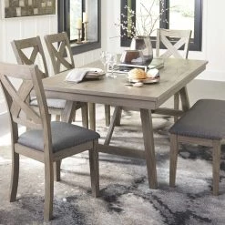 Ashley Furniture Aldwin - Dark Gray - Upholstered Bench