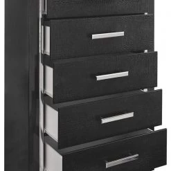 Ashley Furniture Kaydell - Black - Five Drawer Chest