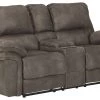Ashley Furniture Reclining Furniture Trementon - Graphite - Dbl Rec Loveseat W/console 1 Ashley Furniture Reclining Furniture Trementon - Graphite - Dbl Rec Loveseat W/console