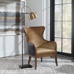 Chairs Uttermost Snowden Tan Wing Chair