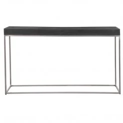 Uttermost Jase Black Concrete Console Table Tables