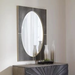 Accessories Uttermost Cyprus Gray Shagreen Mirror