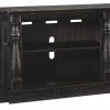 Ashley Furniture TV Stands Mallacar - Black - Xl Tv Stand W/fireplace Option 2 Ashley Furniture TV Stands Mallacar - Black - Xl Tv Stand W/fireplace Option