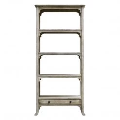 Bookcases Uttermost Bridgely Aged White Etagere