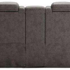 Ashley Furniture Hyllmont - Gray - Pwr Rec Loveseat/con/adj Hdrst Reclining Furniture
