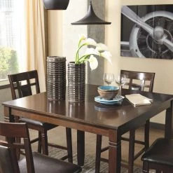 Ashley Furniture Dining Room Sets Bennox - Brown - Drm Counter Table Set (5/cn)