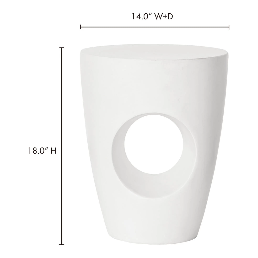 Moe's Home Collection Aylard Outdoor Stool Ivory Benches 7 Moe's Home Collection Aylard Outdoor Stool Ivory Benches
