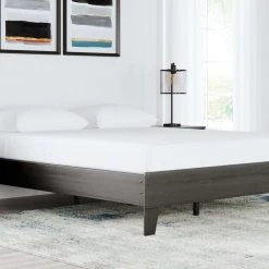 Signature Design By Ashley® Beds Brymont - Dark Gray - Queen Platform Bed