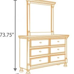 Signature Design By Ashley® Kaslyn - Best In Class - Dresser, Mirror, Panel Headboard