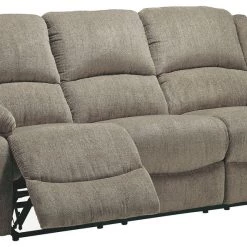 Ashley Furniture Reclining Furniture Draycoll - Pewter - Reclining Power Sofa