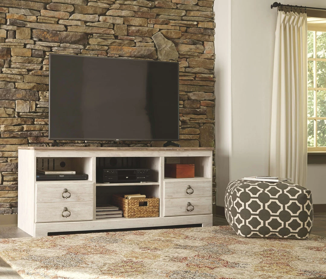 Signature Design By Ashley® Willowton - Attractive - Entertainment Center - 63" TV Stand Entertainment Centers 7 Signature Design By Ashley® Willowton - Attractive - Entertainment Center - 63" TV Stand Entertainment Centers