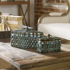 Table Decor Uttermost Neelab Ceramic Containers, Set/2