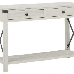 Ashley Furniture Bayflynn - Whitewash - Console Sofa Table With 2 Drawers Tables
