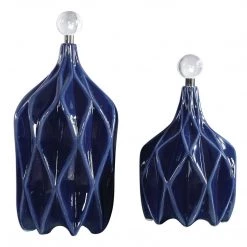 Uttermost Klara Geometric Bottles, S/2 Table Decor