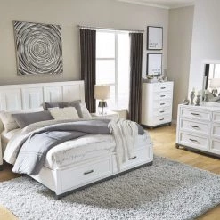 Benchcraft® Brynburg - Best In Class - Dresser, Mirror, Panel Bed With 2 Storage Drawers