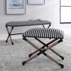 Benches Uttermost Braddock Striped Bench