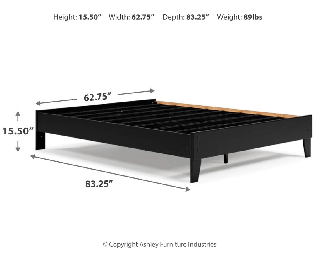 Ashley Furniture Flannia - Gray - Platform Bed Beds 8 Ashley Furniture Flannia - Gray - Platform Bed Beds
