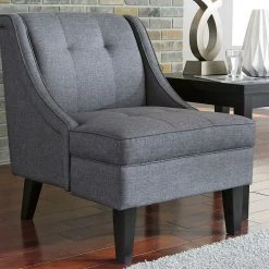 Ashley Furniture Calion - Gunmetal - Accent Chair Chairs