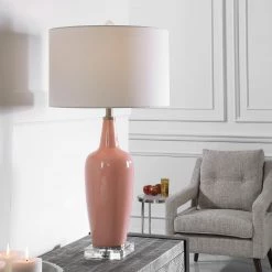 Uttermost Anastasia Light Pink Table Lamp