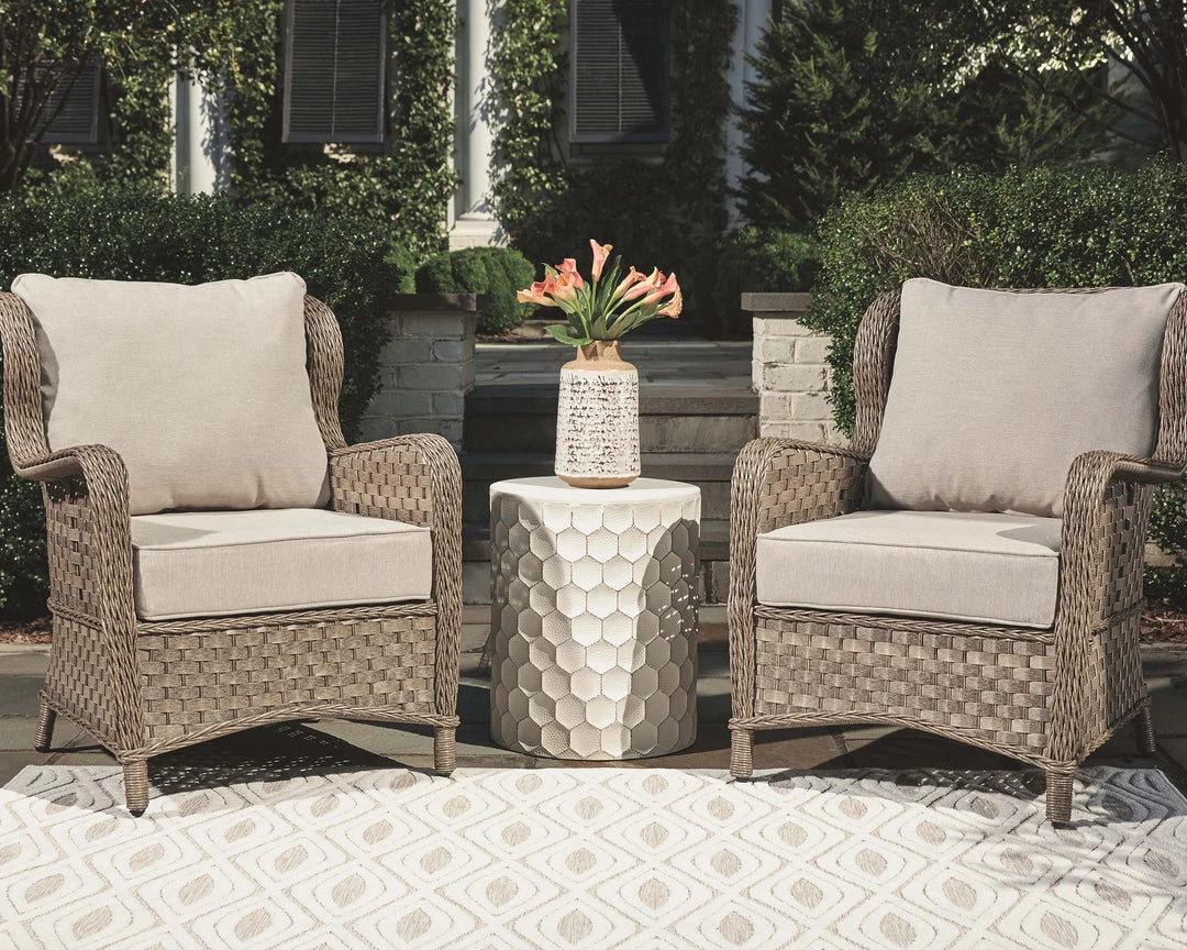 Signature Design By Ashley® Outdoor Sets Clear Ridge - Light Brown - 3 Pc. - Lounge Set 6 Signature Design By Ashley® Outdoor Sets Clear Ridge - Light Brown - 3 Pc. - Lounge Set