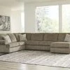 Signature Design By Ashley® Hoylake - Chocolate - Left Arm Facing Sofa 3 Pc Sectional Sectionals