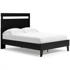 Signature Design By Ashley® Finch - Black/brown - Full Panel Platform Bed Beds