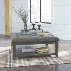 Ashley Furniture Tables Borlofield - Linen - Ottoman Cocktail Table