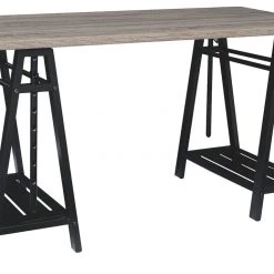 Ashley Furniture Irene - Grayish Best Gunmetal - Adjustable Height Desk